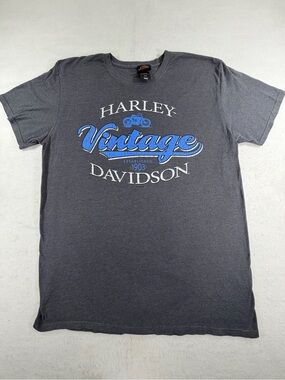 Harley-Davidson Vintage Boise Idaho Graphic T-Shirt Gray Size Large